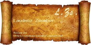 Laudesz Zsombor névjegykártya